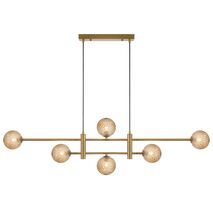 TYSON 6 LIGHT PENDANT ANTIQUE GOLD
