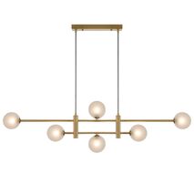 TYSON 6 LIGHT PENDANT ANTIQUE GOLD