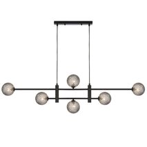 TYSON 6 LIGHT PENDANT BLACK