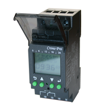 Crono Pro Digital Daily/Weekly/Yearly Time Clock, 110-240 VAC, 2 C/O