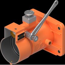 PL QR 660V 300A 4P RECEP Orange Body Kit