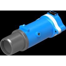 PL 1100V 425A 6P Plug Blue wW FLP Removable Body