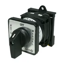 Cam Switch DIN Mount 3 Position Changeover (AUTO, OFF, MANUAL) Maintained