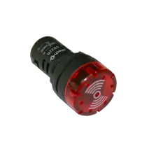 Strobe and Buzzer Red 22mm