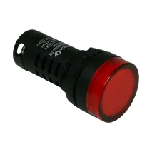 Pilot light LED 24V AC/DC – Red – With Lamp Test Terminal