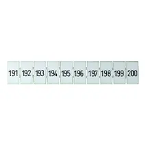 Terminal Marker Strip 191-200 To Suit 2.5mm