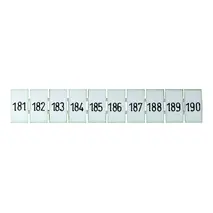 Terminal Marker Strip 181-190 To Suit 2.5mm