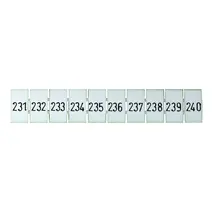 Terminal Marker Strip 231-240 To Suit 2.5mm