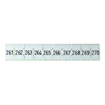 Terminal Marker Strip 261-270 To Suit 2.5mm