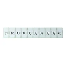 Terminal Marker Strip 31-40 To Suit 2.5mm