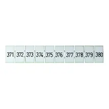 Terminal Marker Strip 371-380 To Suit 2.5mm