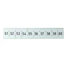 Terminal Marker Strip 51-60 To Suit 2.5mm