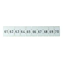 Terminal Marker Strip 61-70 To Suit 2.5mm