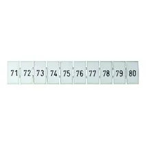 Terminal Marker Strip 71-80 To Suit 2.5mm