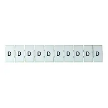 Terminal Marker Strip Letter D To Suit 4.0mm