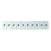 Terminal Marker Strip Letter P To Suit 4.0mm