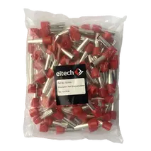 Single Cord End Ferrule 35mm x 25mm Red