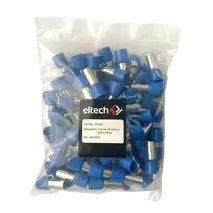 Single Cord End Ferrule 50mm x 20mm Blue