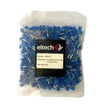 Twin Cord End Ferrule 0.75mm Blue