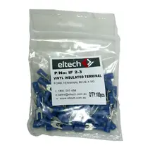 Pre-Insulated Fork Terminal – Single- Blue M3