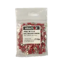 Pre-Insulated Ring Terminal – Single – Red M3.5