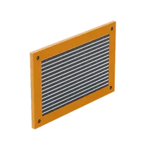 Cover With Louver 400 x 200mm Orange