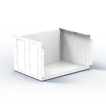 Fixed Compartment With Mounting Plate 800 x 400 x 300