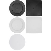 Round Grille with Tri-LED for 8" Exhaust Fan | White Finish | Compatible with Fantech by Fantech