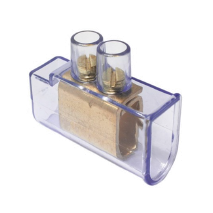 Double Screw Connector 10mm2 | Clear Body | 2 Connection Points of 16.0mm | Secure Design by Tuff