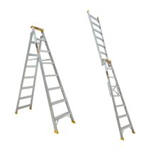 Dual Purpose Ladder 8 Step | 2.35-4.34m Reach | 150kg Load Capacity | Pro-Lite Aluminium by Gorilla Hartman