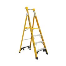 Fibreglass Platform Ladder 1.2m | 180kg Load Capacity | Heavy Duty & Adjustable Height | Industrial by Gorilla Hartman