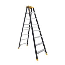 Double Sided A-Frame Ladder 8 Step | 2.35m Height | 150kg Load Capacity | Pro-Lite Fibreglass by Gorilla Hartman