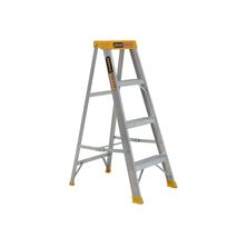 Single Sided A-Frame Ladder 4 Step | 150kg Load Capacity | Lightweight Aluminium | 1.15m Height by Gorilla Hartman