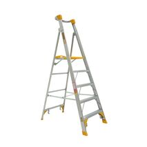 Aluminium Platform Ladder 1.5m | 180kg Load Capacity | Heavy Duty Design & Handrail Safety | by Gorilla Hartman