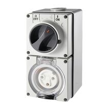 3 Pin Round Industrial Switch & Socket 32A