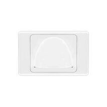 Reverse bullnose wall plate | White