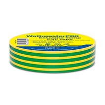 Insulation Tape PVC Extreme Temperature -18 to +105°C Width 18mm x Length 20m x Thickness 0.18mm Green/Yellow