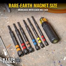 1/2-Inch Hollow Magnetic Colour-Coded Power Nut Driver
