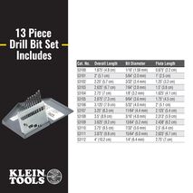 Standard-Point Drill-Bit Set - 13-Piece