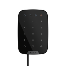 AJAX KEYPAD FIBRA BLACK | Capacitive Touch | 100 Personal Codes | IP50 Protection | by Dicker Data