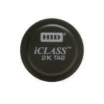 HID ICLASS TAG 2K/2 NO-NUM MAIN-PROG | Adhesive Security Tag | Pre-Programmed | Black with HID Artwork | by Dicker Data