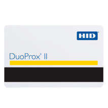 HID DuoProx II Proximity Card | Vertical Slot Punch | 125 kHz Frequency | Gloss White Finish | @Pack of 100 | by Dicker Data