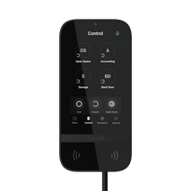 AJAX Touchscreen Keypad Fibra Black | 5" IPS Display | Capacitive Touch | 50 Personal Codes | by Dicker Data