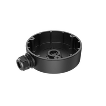 HIKVISION 1280ZJ-DM8 Black Junction Box | Durable Aluminum Alloy | Weather-Resistant Design | by Dicker Data