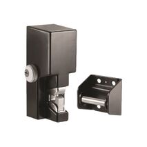 Electronic Gate Lock GL1-FL | Fail Secure Mechanism | 12/24VDC Power | Durable Black Finish | by Dicker Data