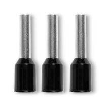 Bootlace Terminal Pre-Insulated Black 1.5mm² Length 8mm 500 Pack