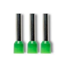 Bootlace Terminal Pre-Insulated Green 6mm² Length 18mm 50 Pack