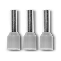 Bootlace Terminal Pre-Insulated Grey 2.5mm² Length 8mm 45 Pack