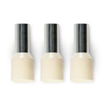 Bootlace Terminal Pre-Insulated Ivory 16mm² Length 12mm 50 Pack