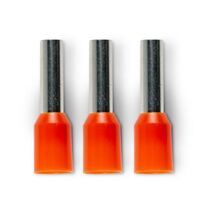 Bootlace Terminal Pre-Insulated Orange 4mm² Length 9mm 100 Pack